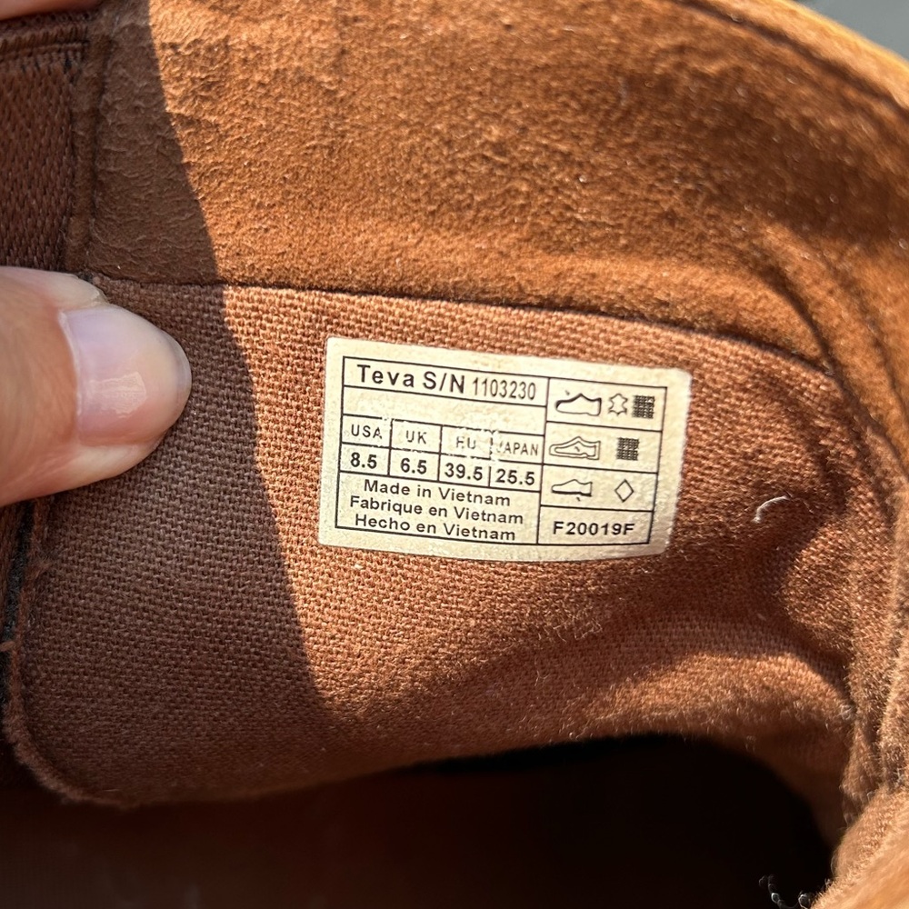 🥾EUC TEVA Women Anaya Chelsea Waterproof Brown Boots in Size 8 1/2 - Picture 5 of 16